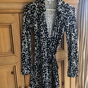 Diane von Furstenberg wrap dress.